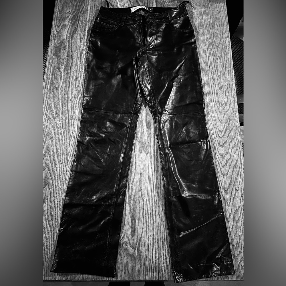 Vintage 2000 100% Genuine Black Leather Pants